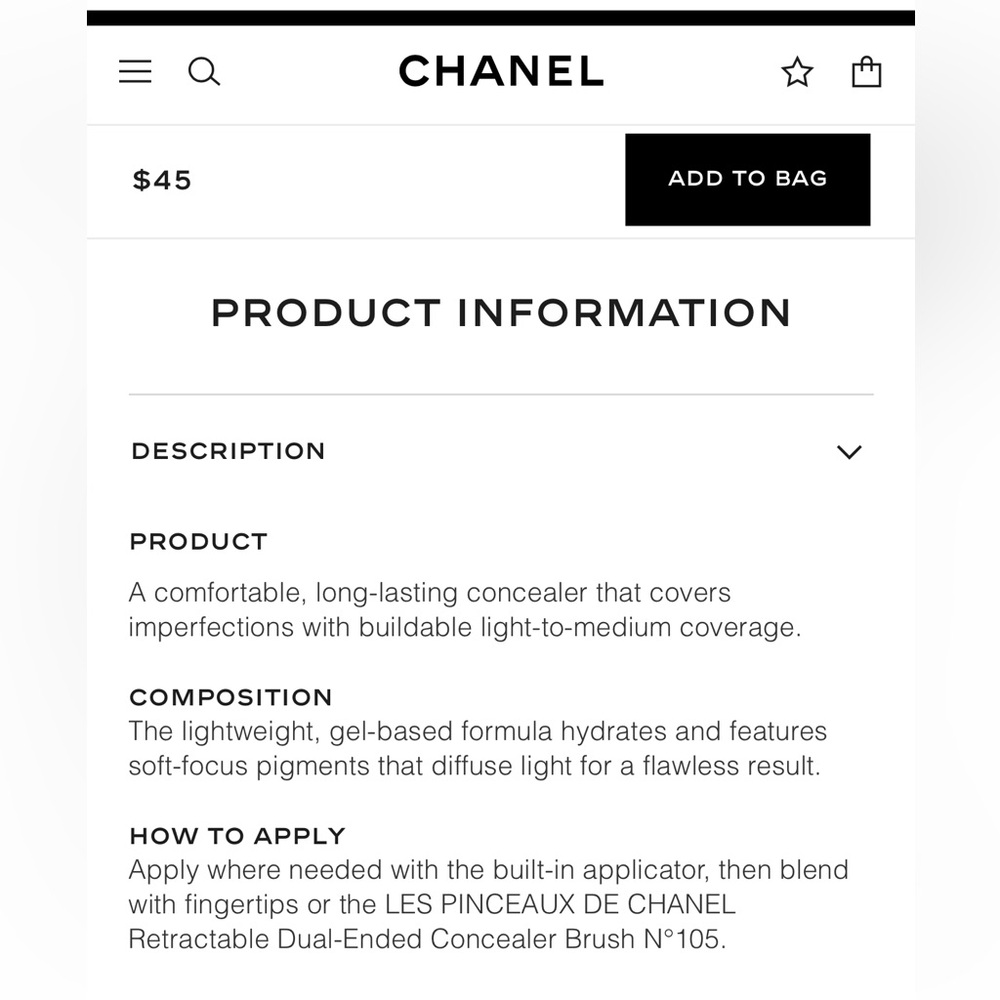 Chanel ‘BD11’ LE CORRECTEUR DE CHANEL Longwear Concealer - Picture 6 of 7